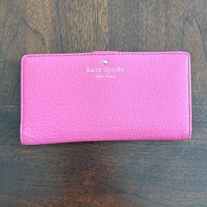 Kate Spade Fuchsia Leather Wallet
